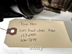 Toro 5410 fairway reel mower left front hydraulic wheel motor 133-2950, 106-3874